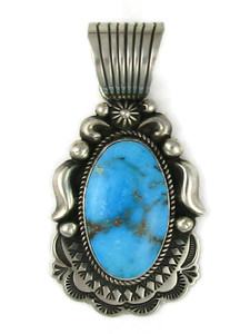 Kingman Turquoise Pendant by Albert Jake (PD5035) 