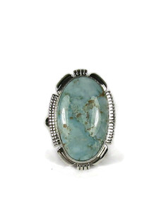 Dry Creek Turquoise Ring Size 8 by Larry Yazzie (RG6036) Dry Creek Turquoise Ring Size 8 by Larry Yazzie (RG6036)