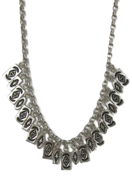 A display of different authentic Sterling silver necklaces.