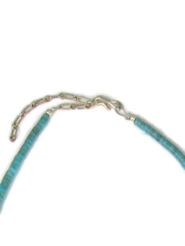 Turquoise Heishi & Spiny Oyster Shell Jacla Necklace by Ronald