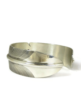Sterling Silver Feather Bracelet 3/4