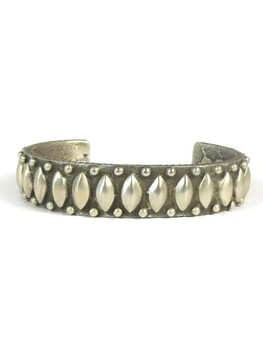 Silver Tufa Cast Bracelet by Ernest Rangel (BR5584) - Southwest