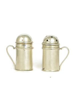 ヴィンテージ 塩胡椒サーバー Silver Salt & Pepper Shaker Set - Southwest Silver Gallery