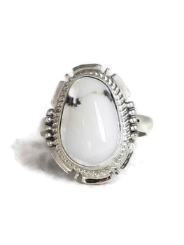 White Buffalo Ring Size 9 By Jake Sampson Rg4521