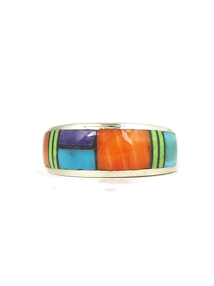 Native American Sterling Silver Inlay Rings | Gemstones