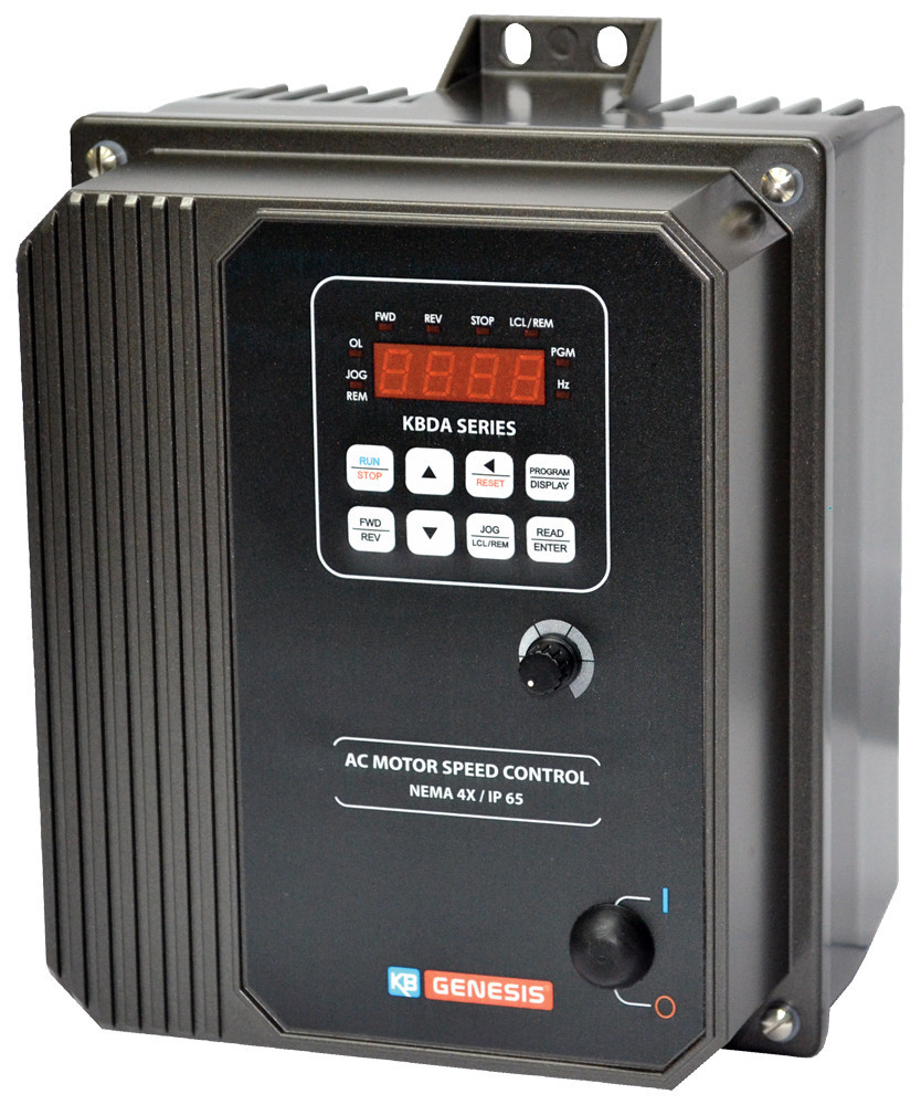 KBDA-29 (1P) Black (10003), Digital AC Drives, Nema 4x Inverter 3 HP ...