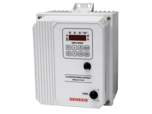 KBDA-24D White (9537) AC Drives, Nema 4x Inverter 1 HP, 115/230 Vac 1-Phase Input, 230 Vac 3-Phase Output, Nema 4x Enclosure, Variable Frequency Drives