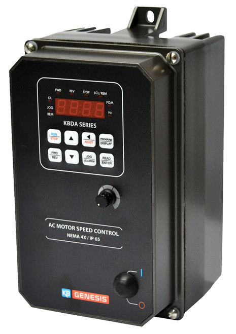 KBDA-45 Black (9659), Digital AC Drives, Nema 4x Inverter 3 HP