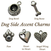 Custom Dog Name Necklace Charm Choices