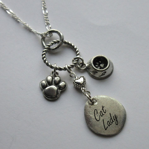 Cat Lady Necklace - A meaningful gift for cat lovers