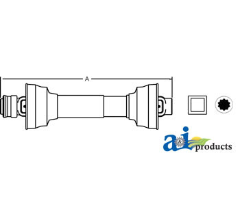 Domestic Shafts Complete A14000638 Tired Iron Tractor Parts