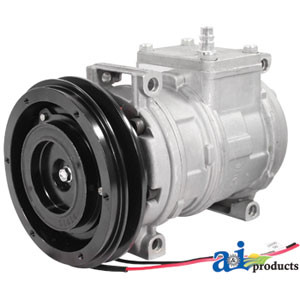 A-RE64024-Compressor, New, Denso Style w/ Clutch A-RE64024