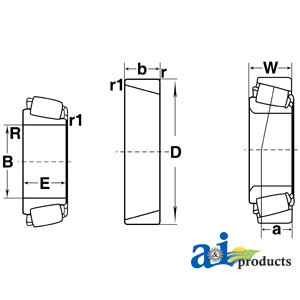 A-342A-I-Cone, Tapered Roller Bearing A-342A-I