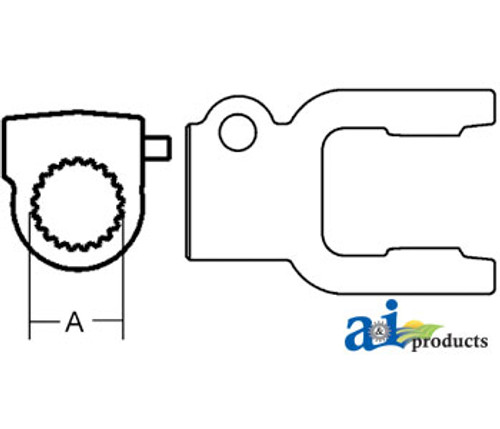 Tractor Yoke - QD Push Pin A-141025001