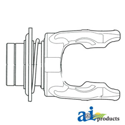 Tractor Yoke, Splined 1 3/8" - 6 Spline w/ Ball Collar A-BP5720C0355