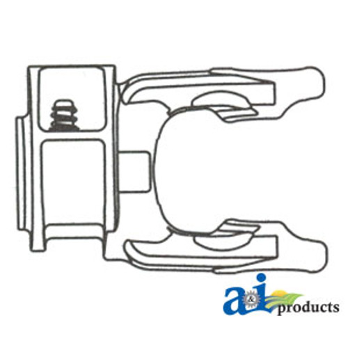 Tractor Yoke, Splined 1 3/8" - 6 Spline w/ Slide Collar A-BP5720C0376-A