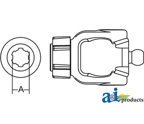 Tractor Yoke; 2480 Series A-510504945