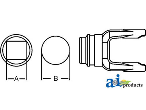 Tube Weld Yoke w/ Bearing Groove A-D147001