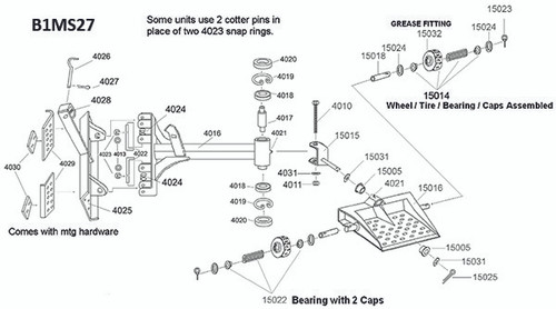TWO WHEEL SULKY WITH 18" ARM A-B1MS34