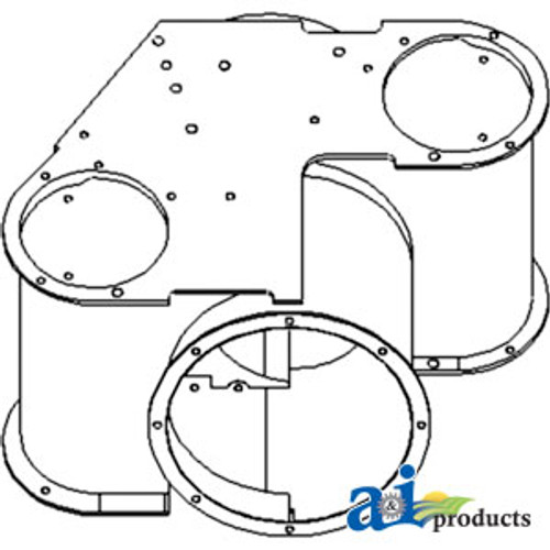 Unloader Housing, Lower A-192475C3