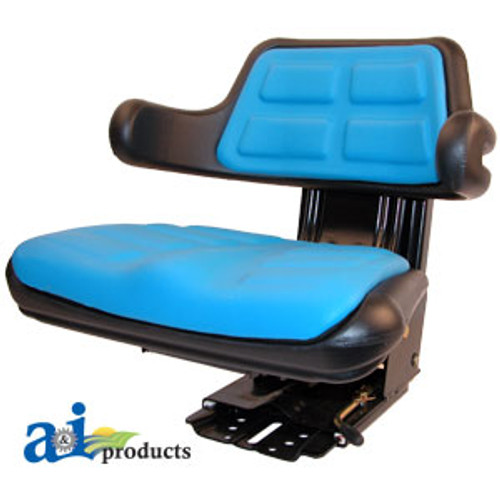 Wrap Around Back w/ Arms, Plastic, BLU A-W223BU