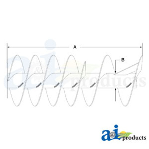 Auger, Vertical Unloading; High Capacity Unload, Ext Wear A-84522663