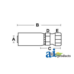 (HC-FFX) Female Seal Lok - Swivel - Straight - Short A-FFX-10-12