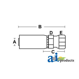 (HC-FJX) Female JIC 37 - Swivel - Straight A-FJX-12-10
