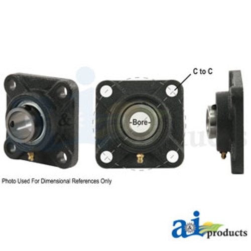 4 Bolt Flanged W/ Set Screws A-SAFNR176R-I