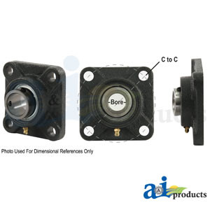 4 Bolt Flanged w/ Set Screws A-SAFNR58R-I