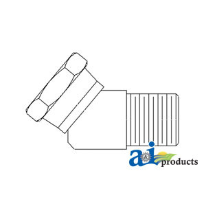 45 Female NPT Swivel X Male NPT Adapter A-43B12