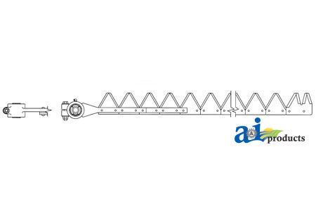 7', Black, 11ga under serrated, RIveted A-800-500