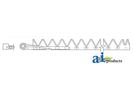 9', Black 11ga under serrated, Riveted A-800-080