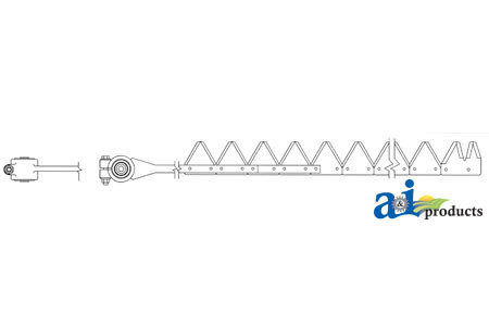 9', Black, 11ga under serrated, Riveted A-800-042