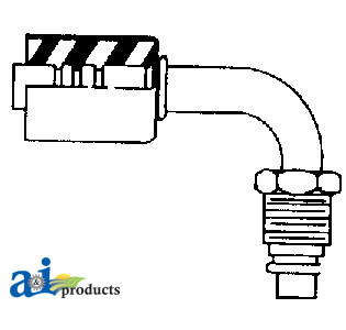 90 Male O-Ring Aluminum Beadlock Fittings A-461-3032