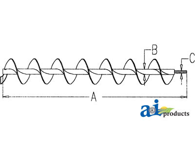 Auger, Unloading, Front Split, 172" & 208" A-1317891C1