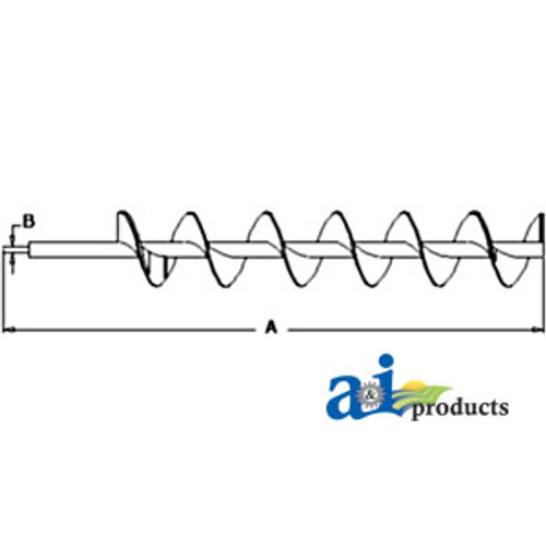 Auger, Unloading, Rear Split, 172" A-1317680C2