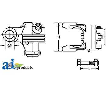 Ball Shear Clutch, 14 Series, 1 3/8" X 6 Spline, 720 in/lb Setting, w/ Spring-Lok A-D141406