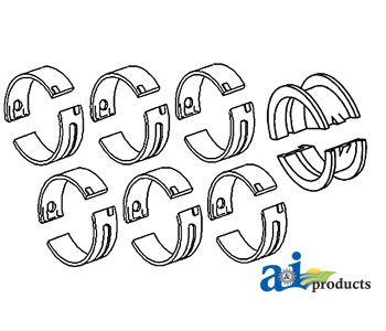 Bearing Set, Main; 0.25 MM (.010") A-3802011