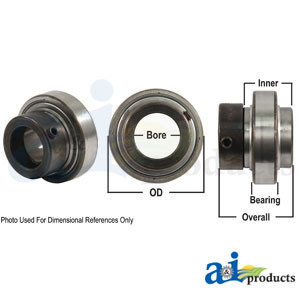 Bearing, Ball; Cylindrical W/ Collar, Non-Relubricatable A-1103KRR-I