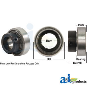 Bearing, Ball; Cylindrical W/ Collar, Non-Relubricatable A-RA014RR-P