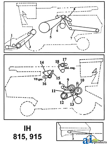 Belt, Platform Jackshaft Drive A-150816C1