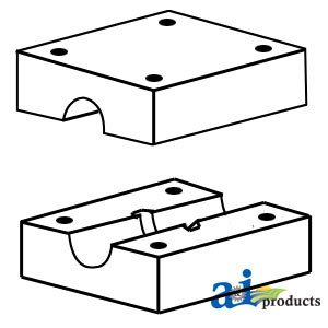 Block, Walker Wood Bearing (Set of 2) A-H140070-SET