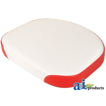 Bottom Cushion, Wood Base, WHT/RED A-372759R92-17