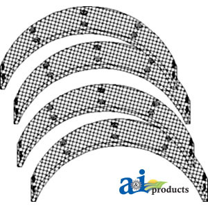 Brake Lining Kit (Set of 4 w/ Rivets) A-JT9170