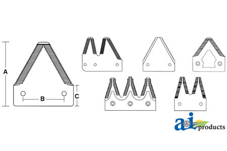Chrome 11 ga Big Tooth A-432-051