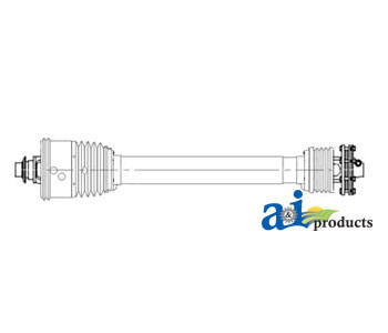Complete 80 CV Free Rotation Driveline; 540 RPM W/Clutch A-68771001