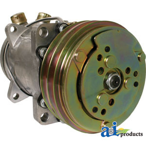 Compressor, New, Sanden Style w/ Clutch (1" tube O-ring w/o access or service) A-351224T91