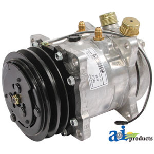 Compressor, New, Sanden Style w/ Clutch (6332) A-5176185