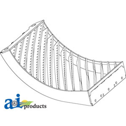 Concaves, RH; Small Grain, Helical Bar A-86976418HB